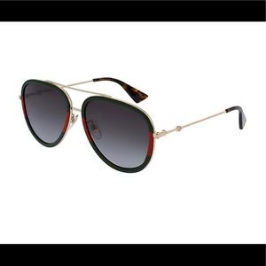 Gucci Metal Aviator Sunglasses Brand New